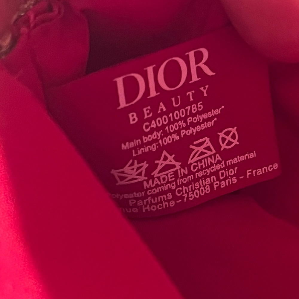 Dior Beauty Holiday Red Cosmetic Pouch - Picture 2 of 4
